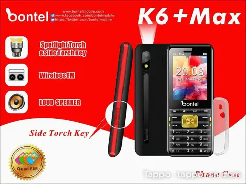 Téléphone portable Bontel K6+ Max ( 4 sims )
