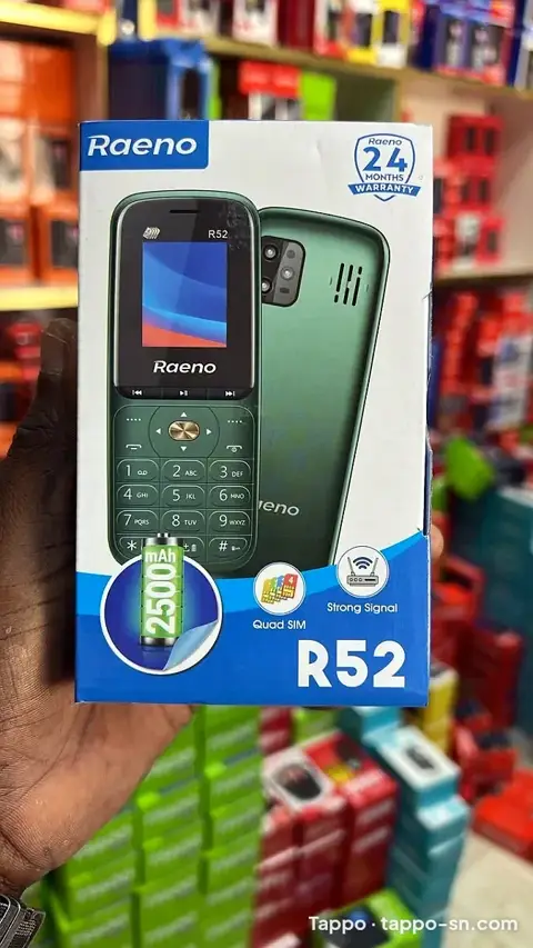 Téléphone Raeno R52 neuf Quad SIM batterie 2500 mAh