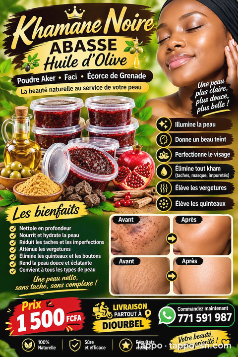 Khamane Noire Abasse Huile d'Olive
