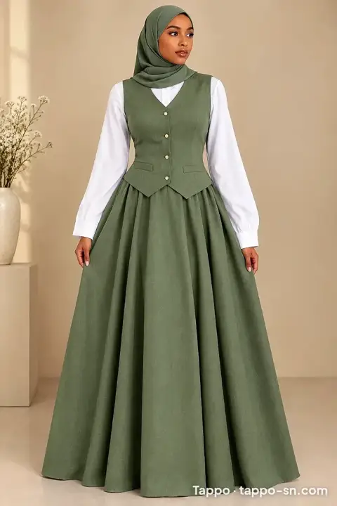 Ensemble haut, jupe et chemise