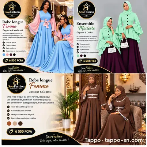 Robes longues femme