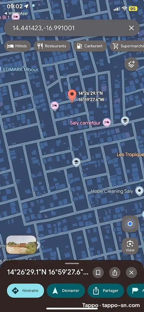Terrain de 300 mètres carrés à vendre à Saly Sénégal
