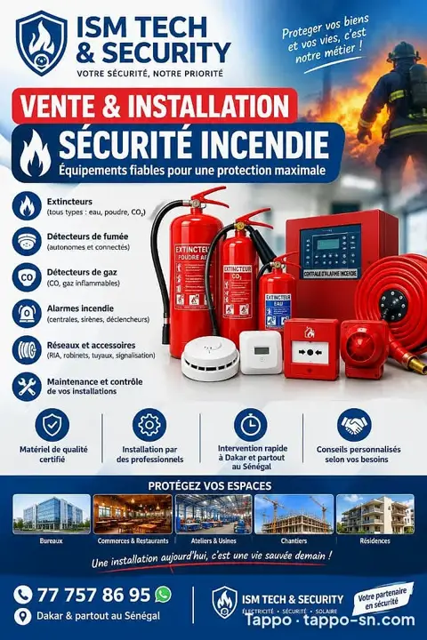Vente et installation securite incendie equipements