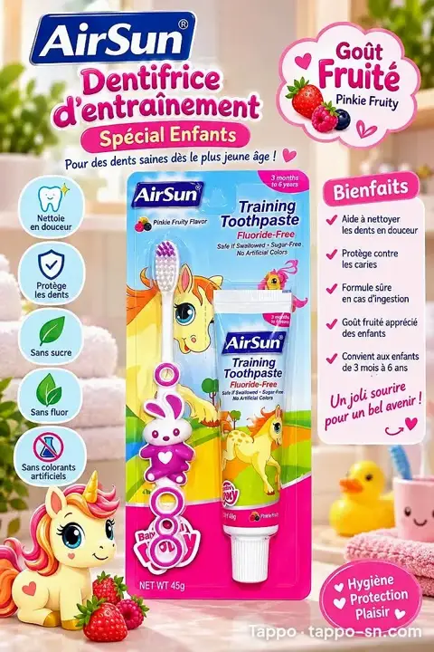 Dentifrice et brosse à dents enfant AirSun