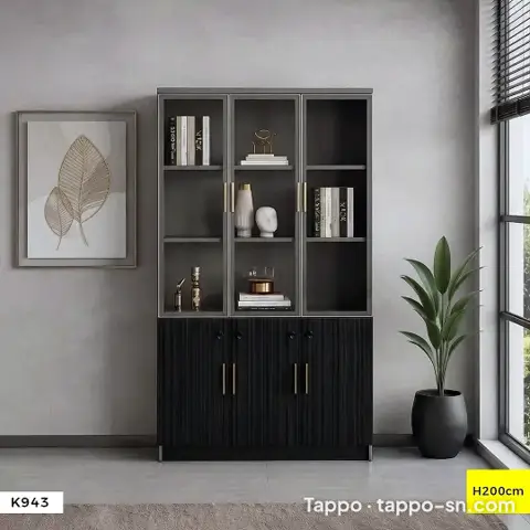 Armoire bibliothèque de rangementb HAUT DE GAMME