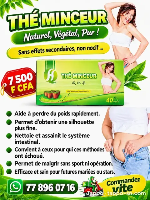 THÉ MINCEUR perte poids ventre plat maigrir sainement