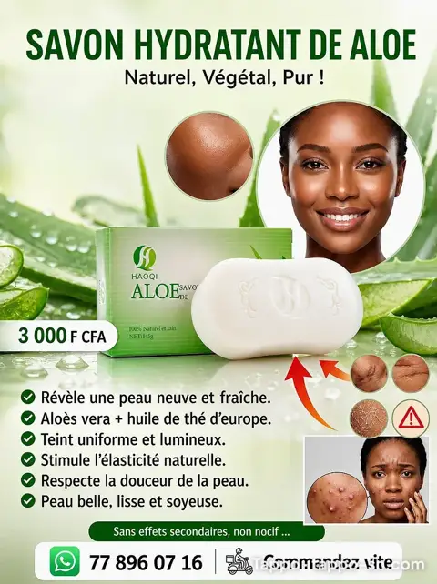 SAVON HYDRATANT DE ALOE