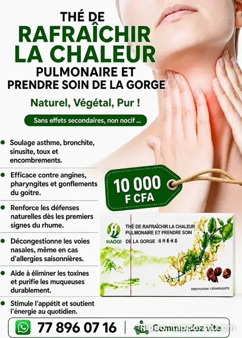 THÉ DE RAFRAÎCHIR LA CHALEUR PULMONAIRE ET PRENDRE SOIN DE LA GORGE