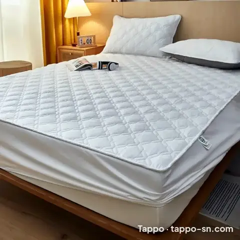 Protège-matelas matelassé blanc