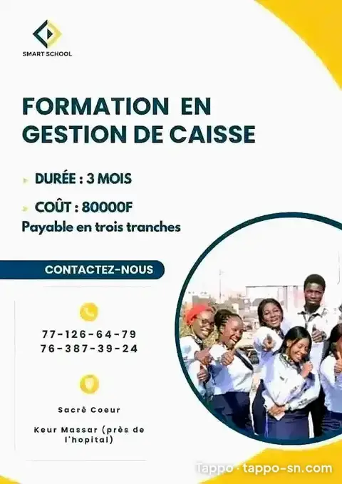 Formation en gestion de caisse 3 mois