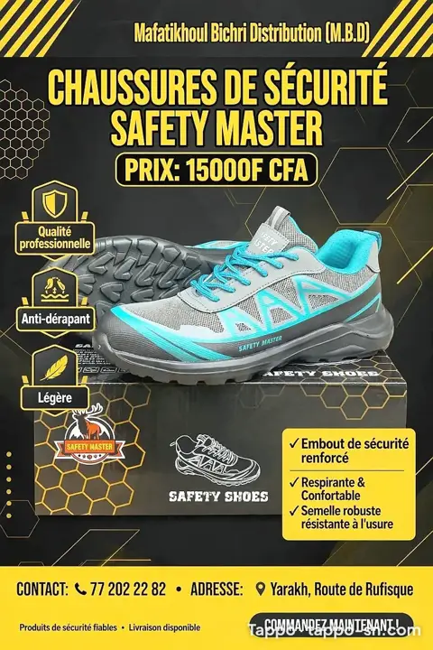 CHAUSSURES DE SÉCURITÉ SAFETY MASTER 🔥