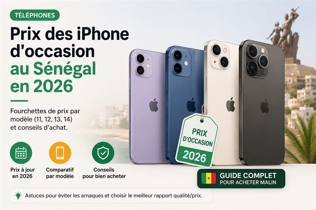 Prix iPhone d'occasion au Sénégal
